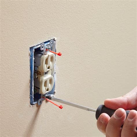 electrical box screw hole repair